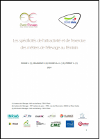 Spécificités attractivité métiers de l'élevage féminin